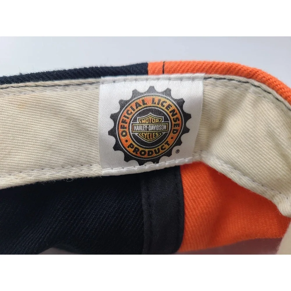 Vintage Harley Davidson Motorcycles American Needle Snapback Hat Cap‎ Wool Blend
